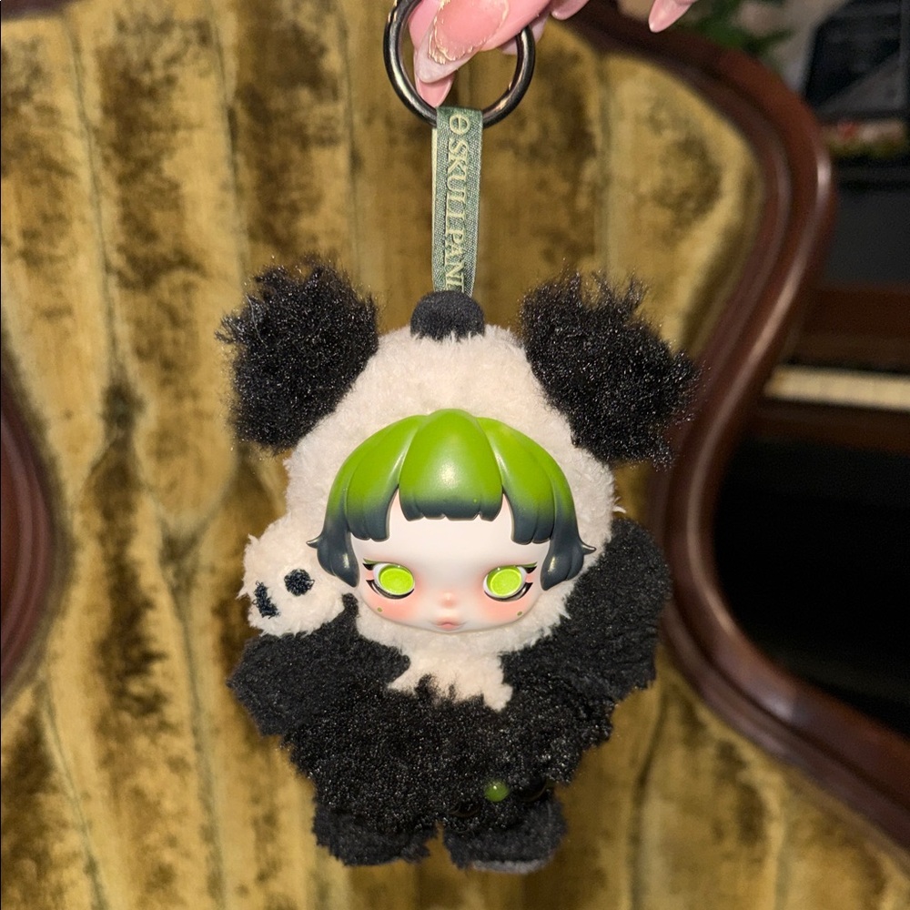Skullpanda Panda lazy panda pendant